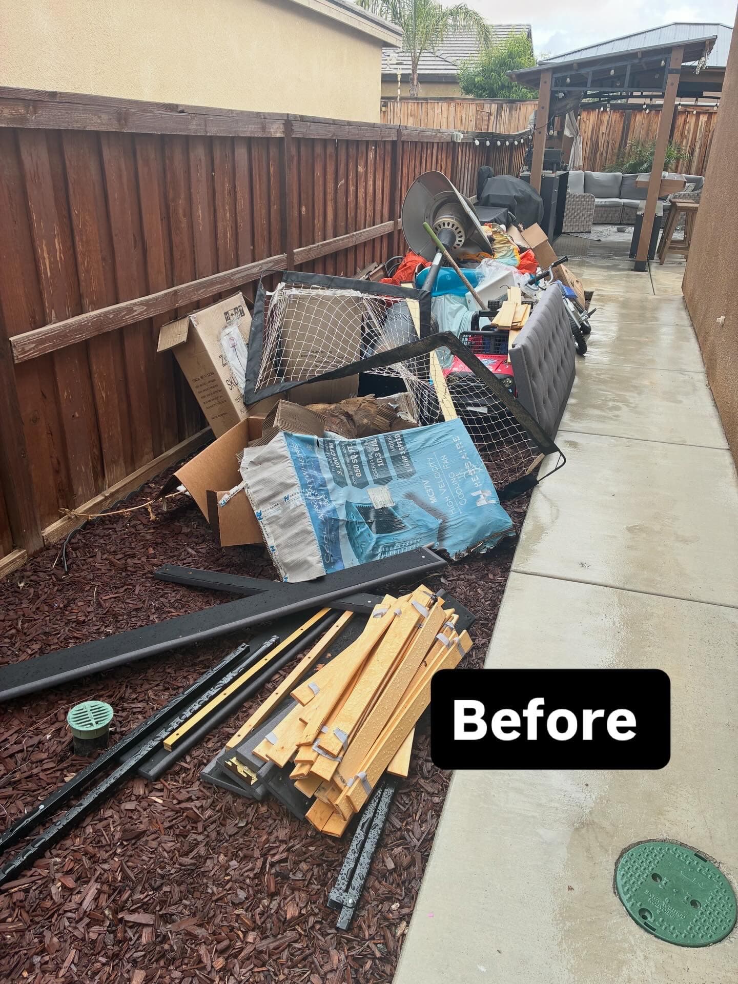 Before: Furniture / Appliance Removal